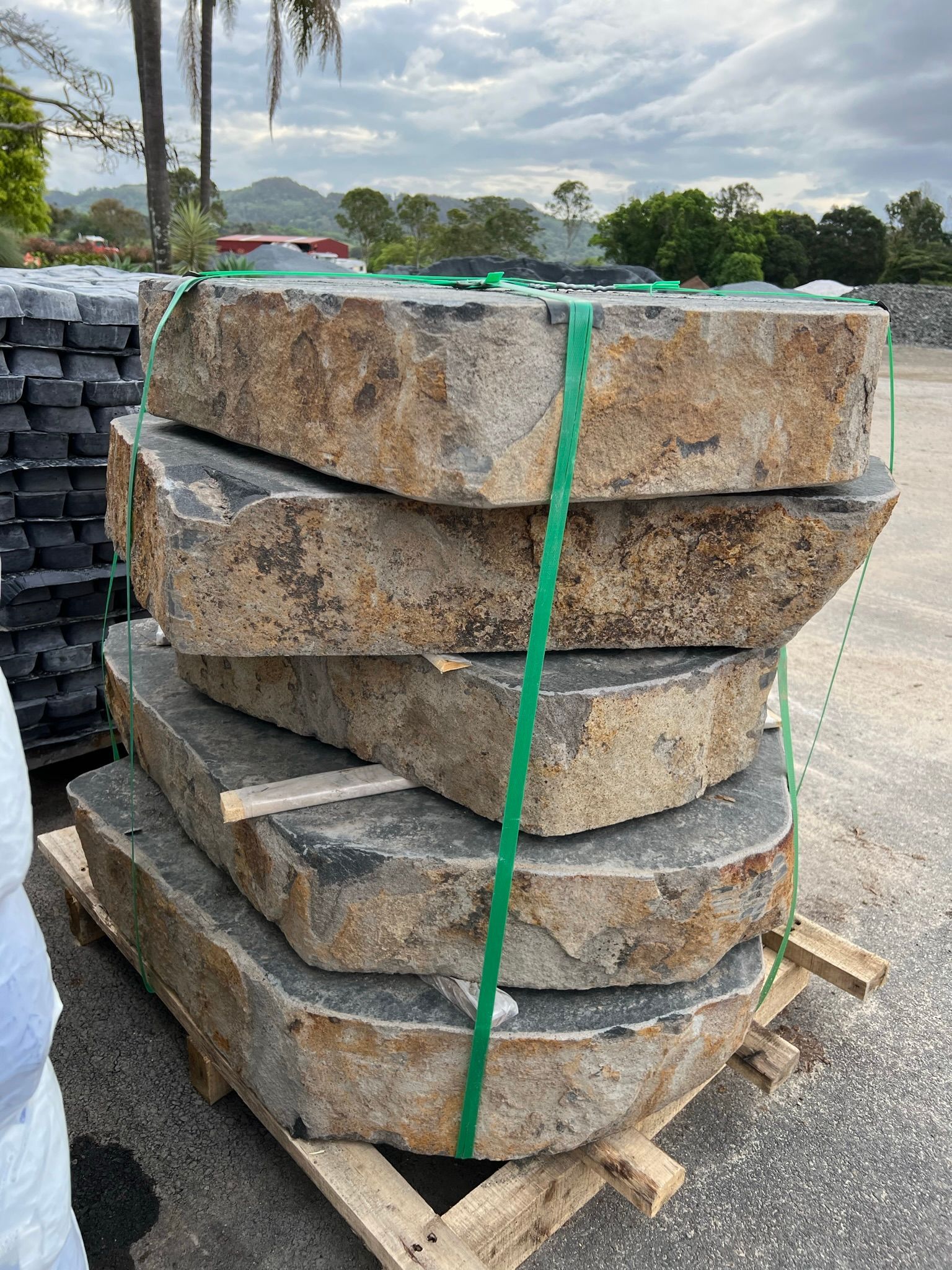 Extra large flames Basalt Flagstone-Landscaping Supplies in Myocum, NSW