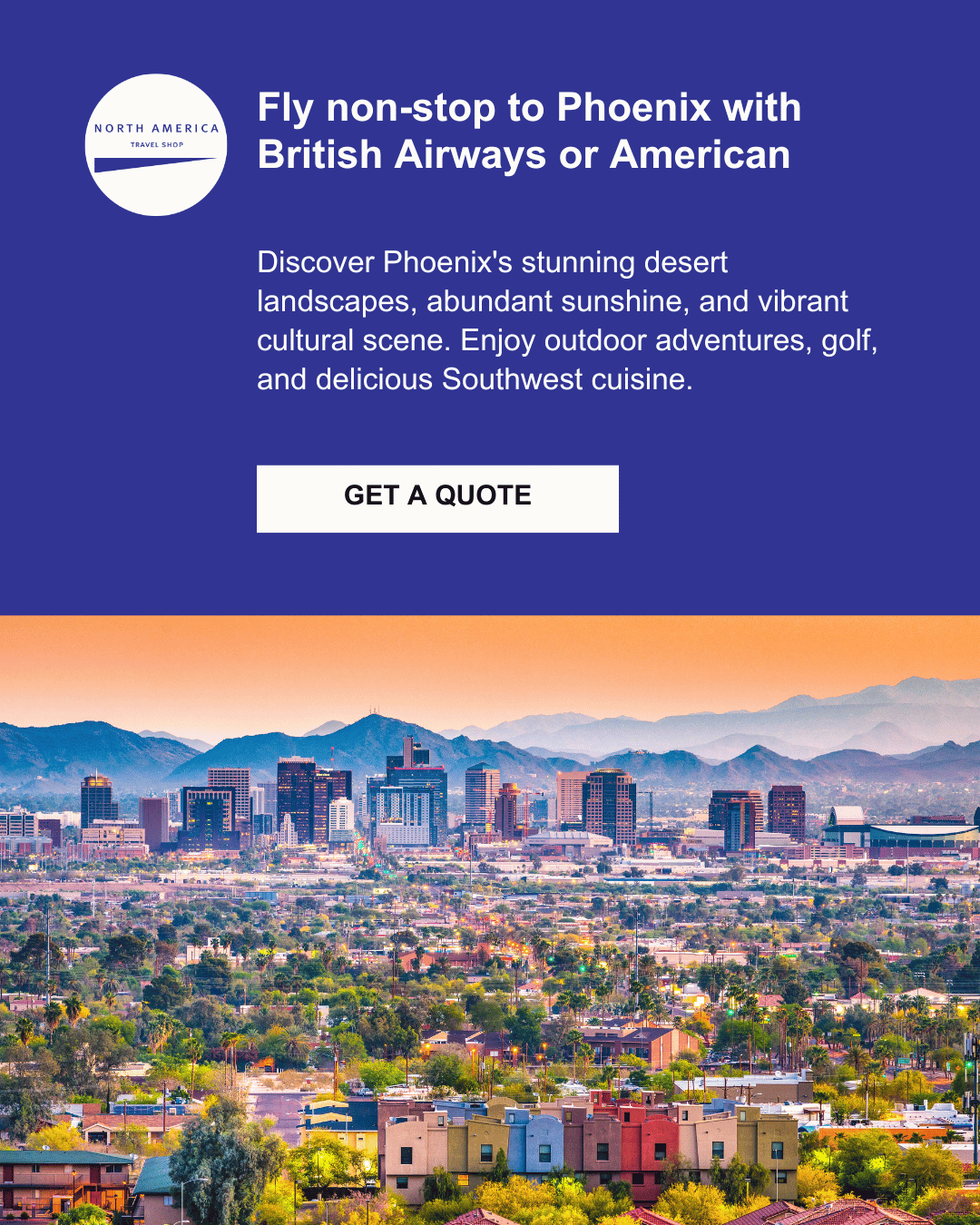 A map of the United States showing flights from London , Heathrow to Portland , Oregon