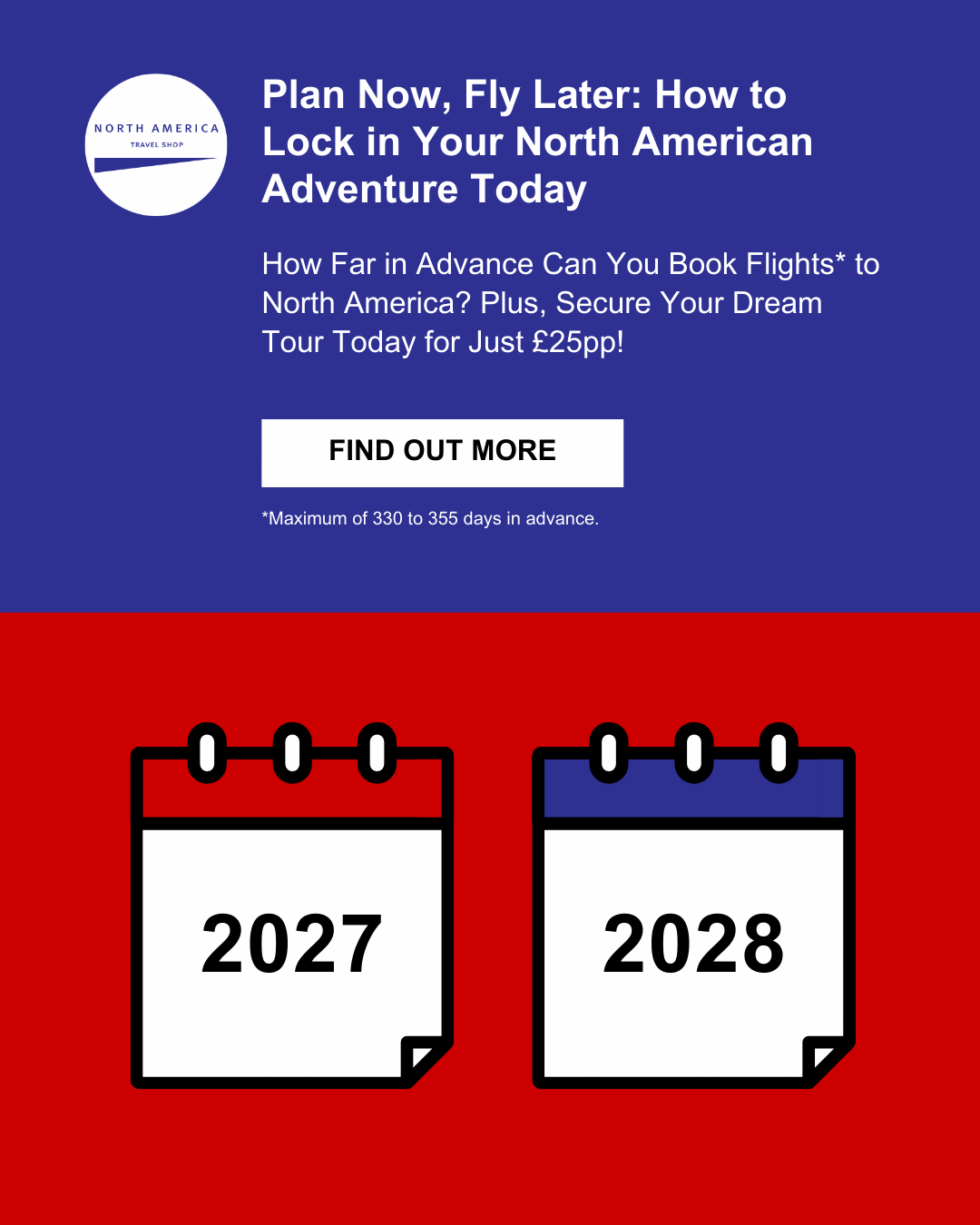 Plan Now Fly Later. How far in advance can you book