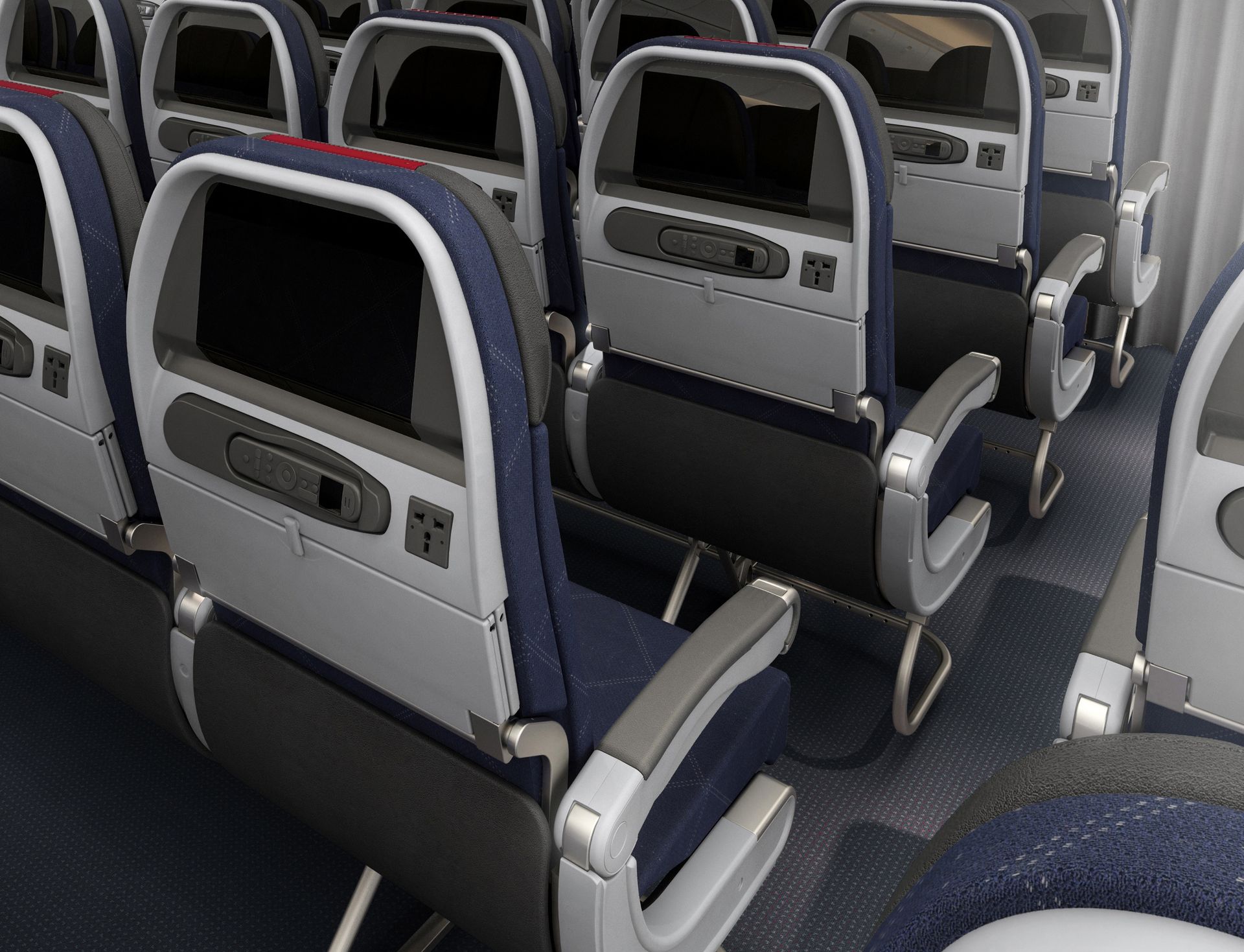 American Airlines B777-300 Economy Class Seating