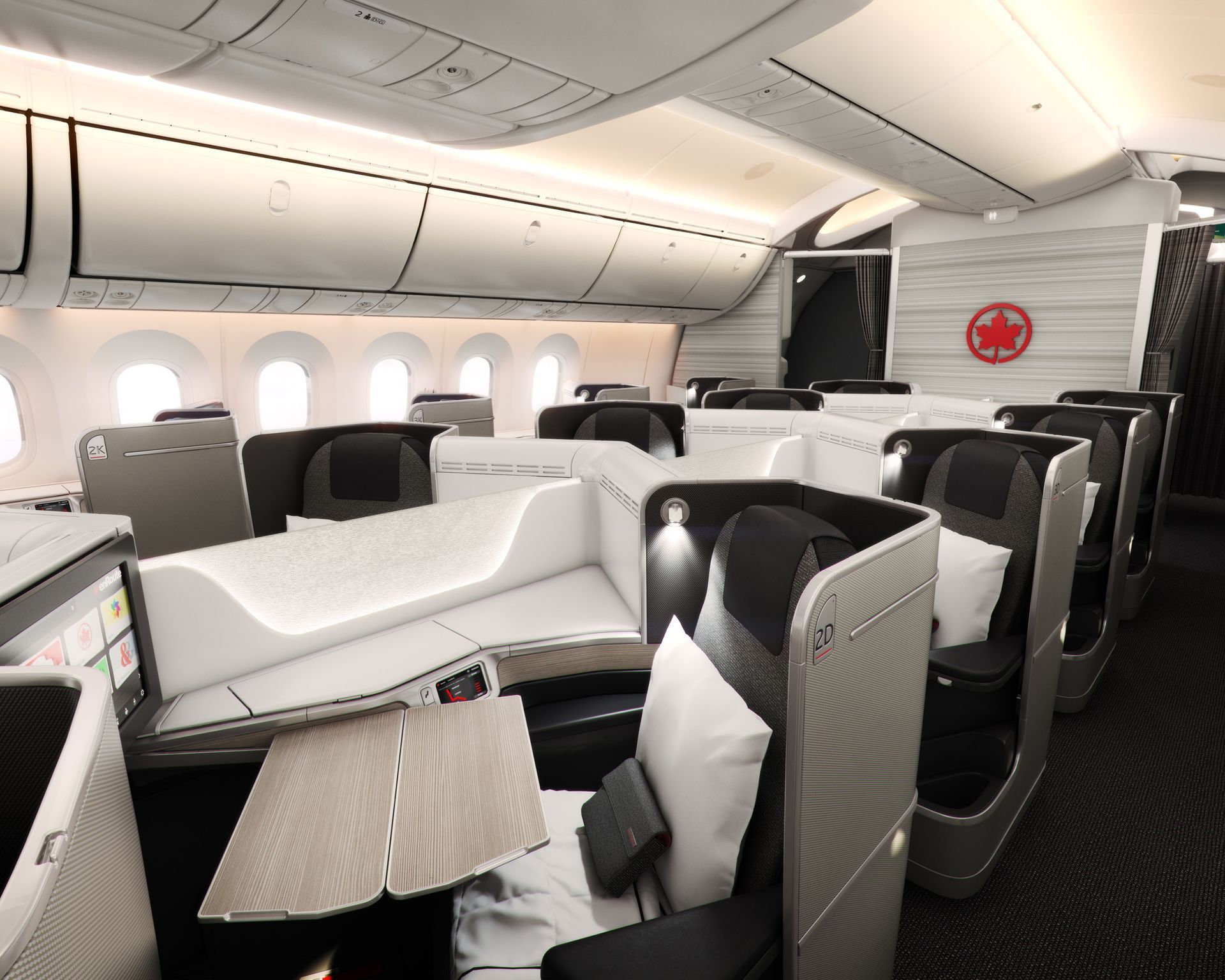 Air Canada Business Class cabin