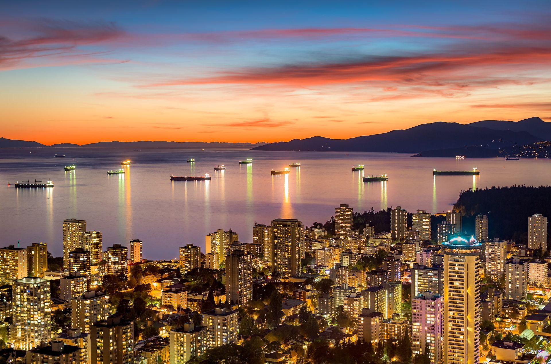 View from Alberni Street, Vancouver, B.C