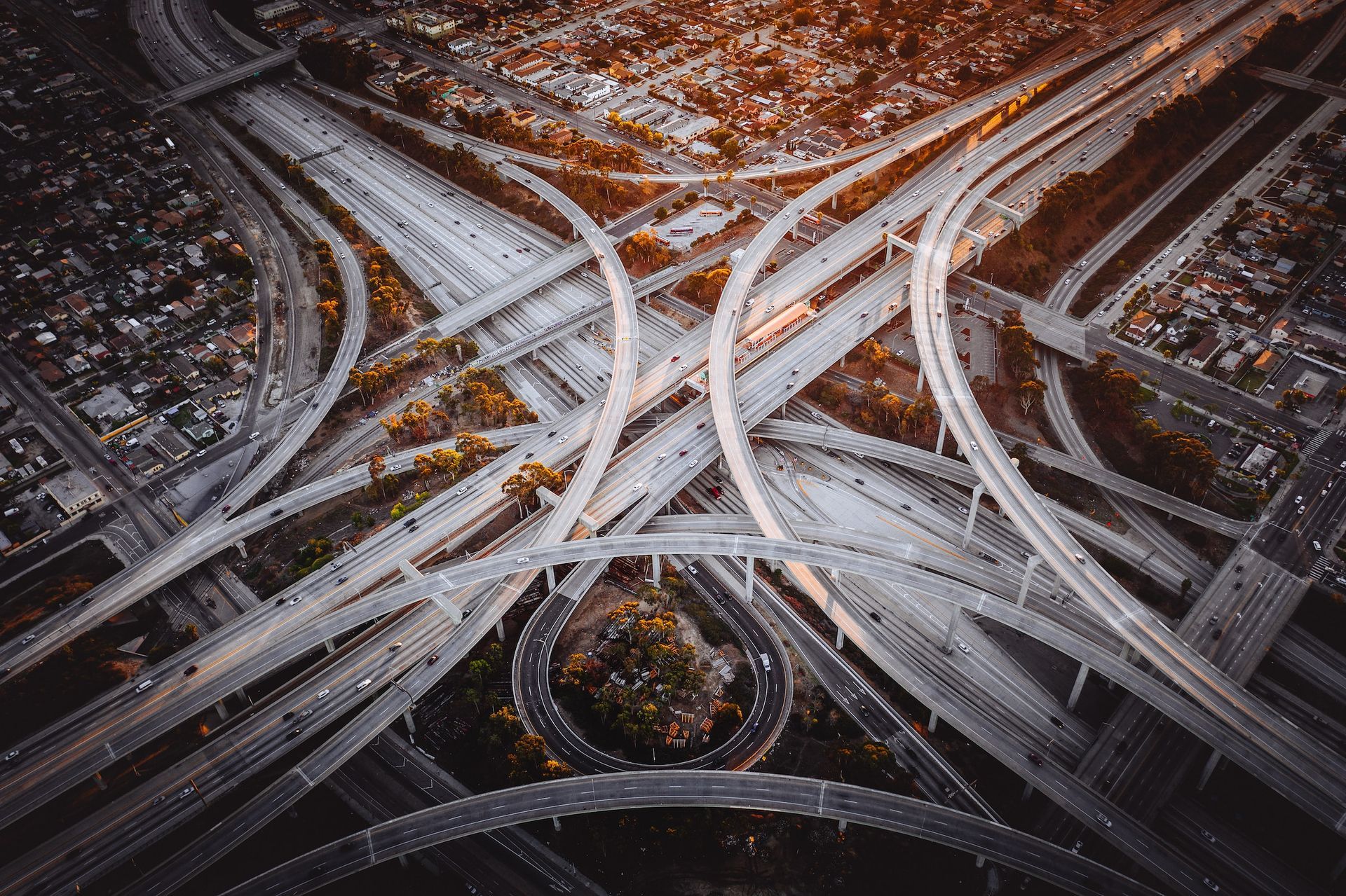Los Angeles Free way Interchange