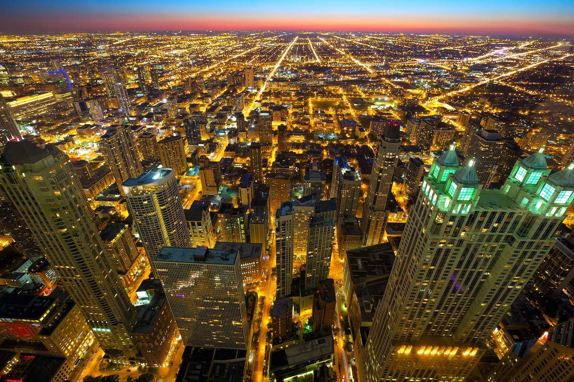 Chicago Cityscape at night