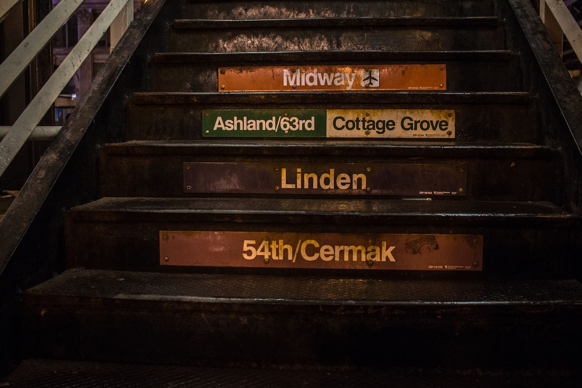 Chicago Subway Staircase