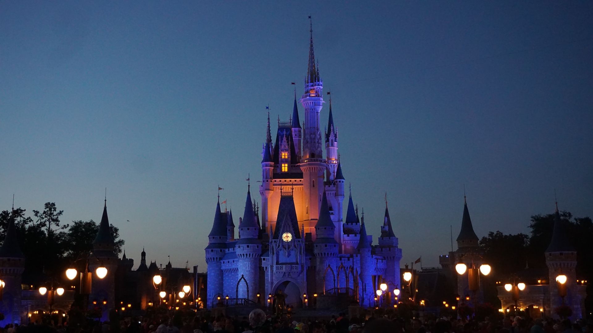 Disney World Castle at Night, Orlando, Florida