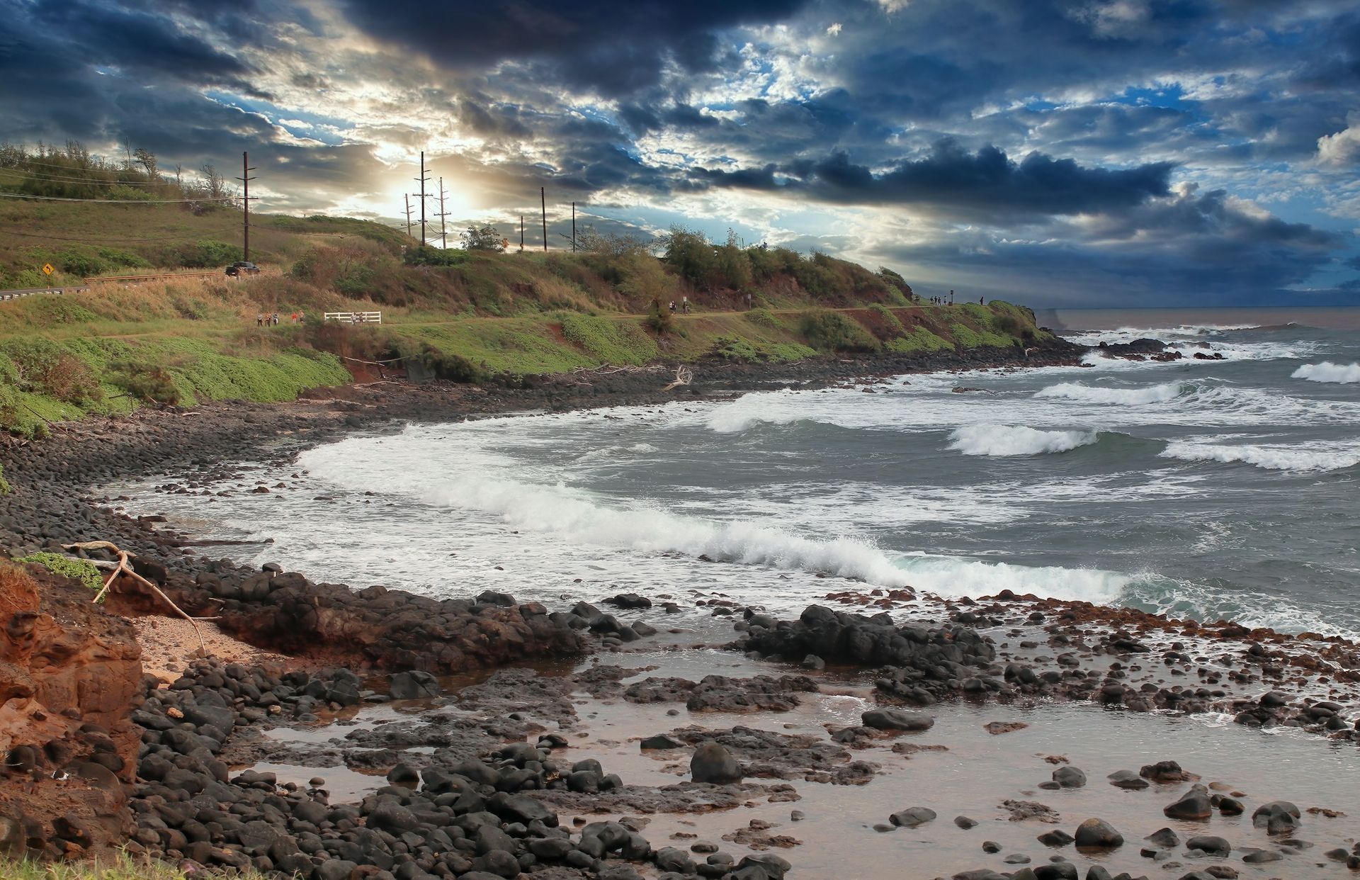 Kapaa Beach, Kauai, Hawaii