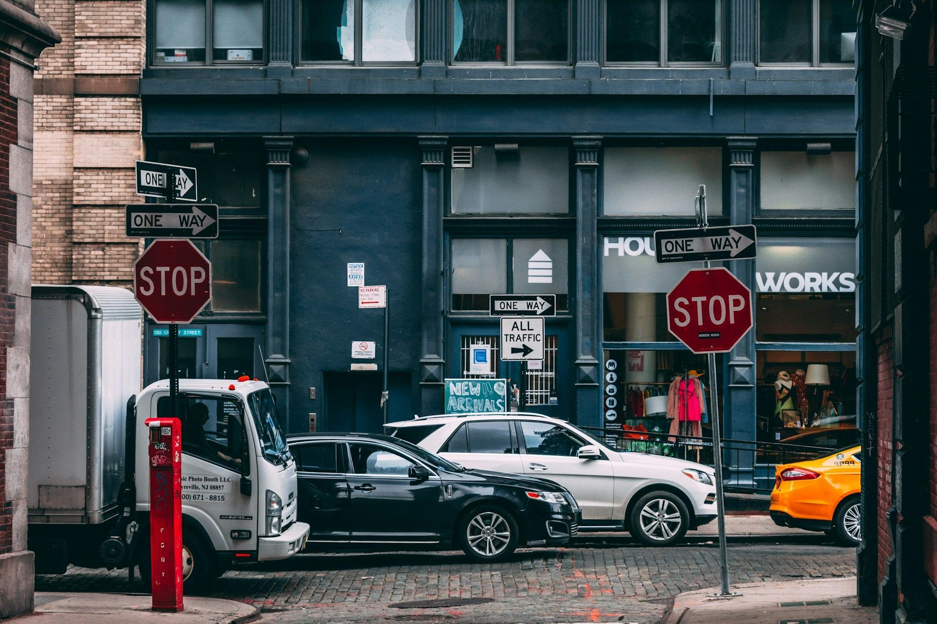 Soho, New York cobblestone street