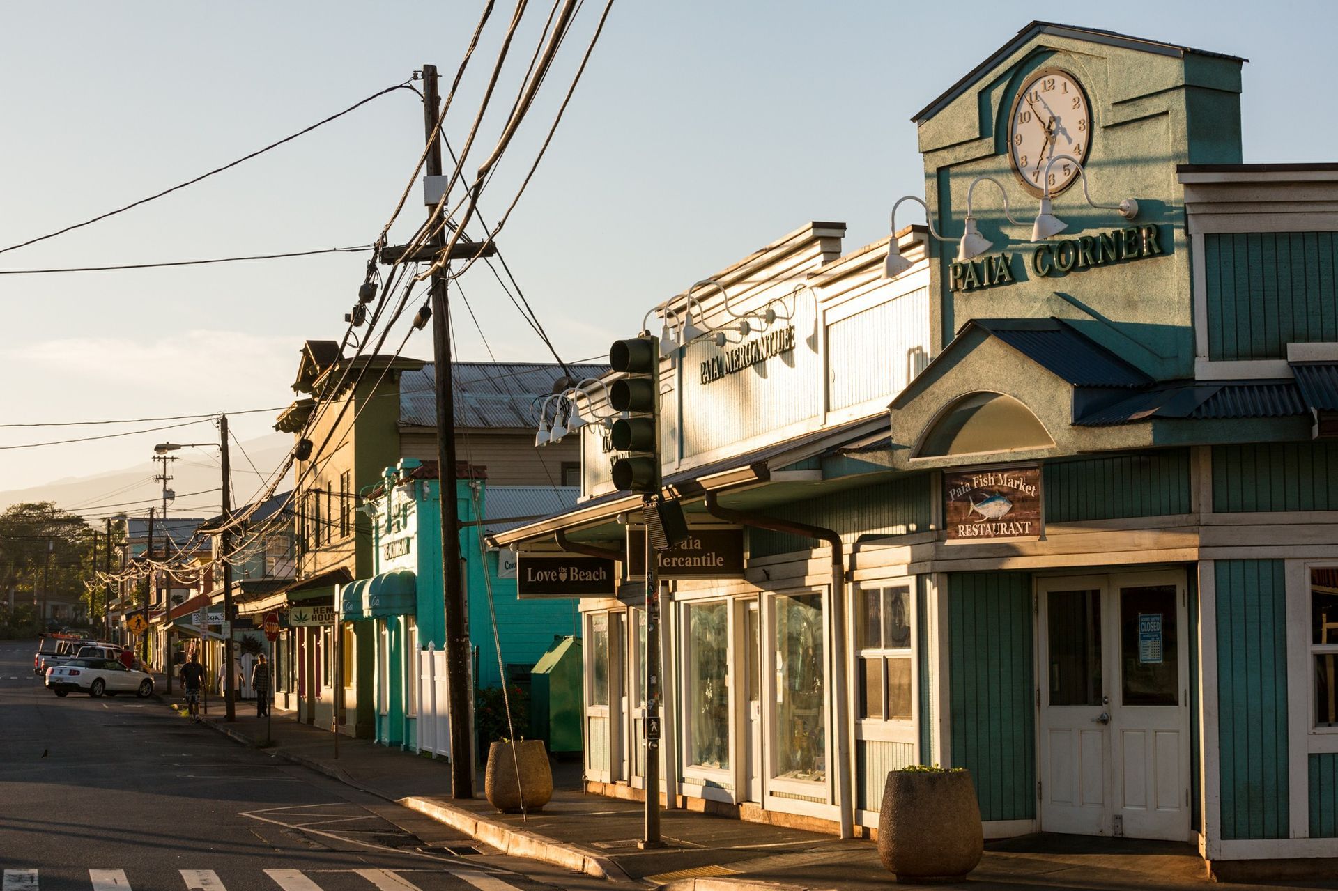 Paia Street Corner, Maui, Hawaii