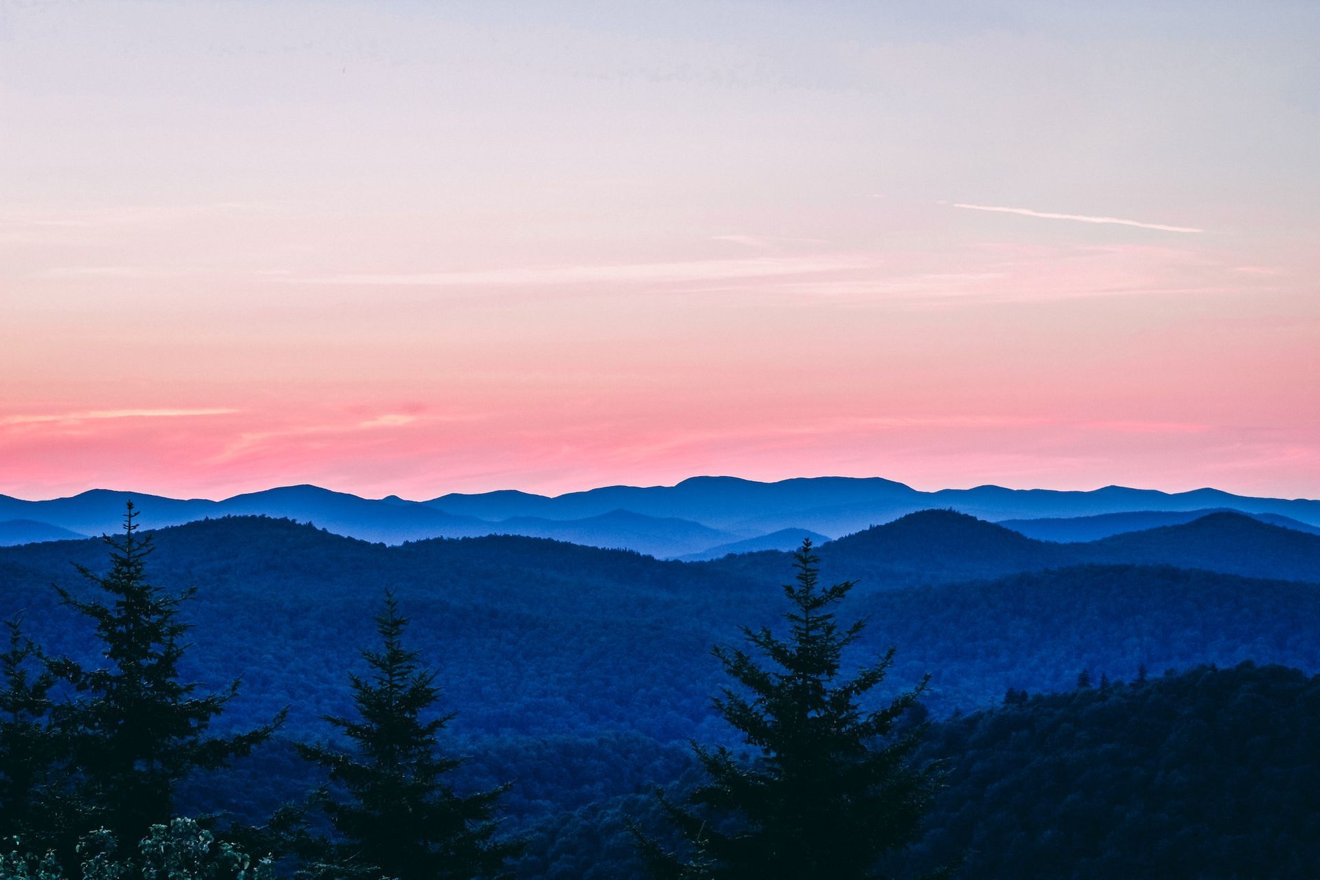 Vermont, New England sunset