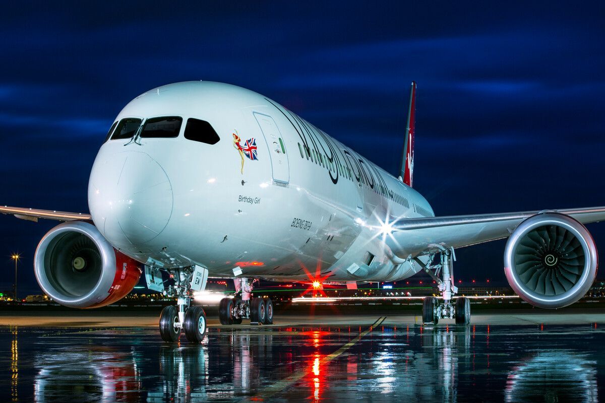 Virgin Atlantic B787 on Taxiway