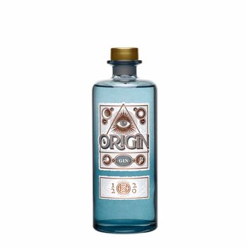 A bottle of 1220 Spirits Origin Gin