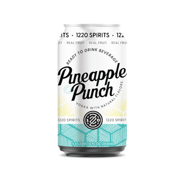 A can of 1220 Spirits Pineapple Punch