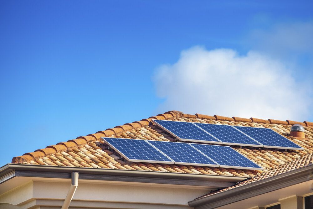 House With Solar Panels on the Roof — Abstract Window Cleaning in Hopkins Creek, NSW