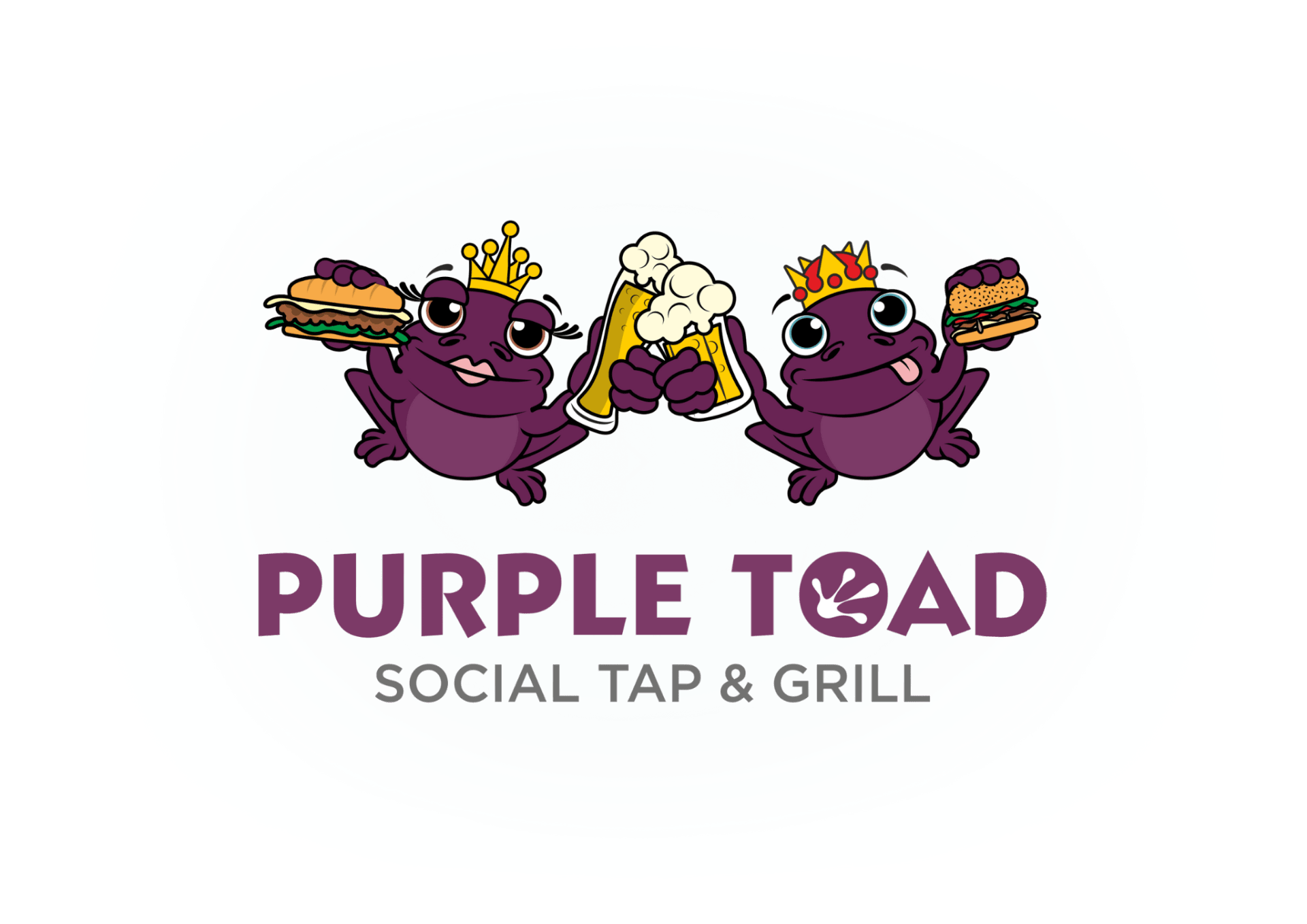 Food drinks and social atmosphere at Purple Toad Social Tap & Grill Menu