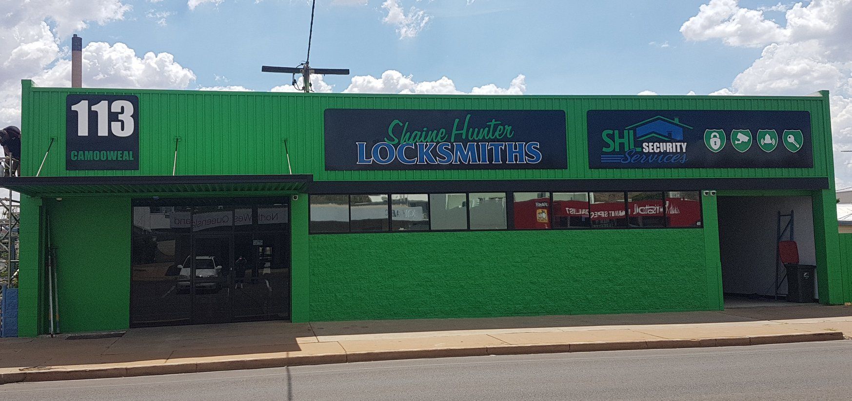 Green Building With the Number 113 — Shaine Hunter Locksmiths in Normanton, QLD