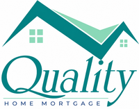 Quality Home Mortgage logo in teal and green with a stylized roof and house windows