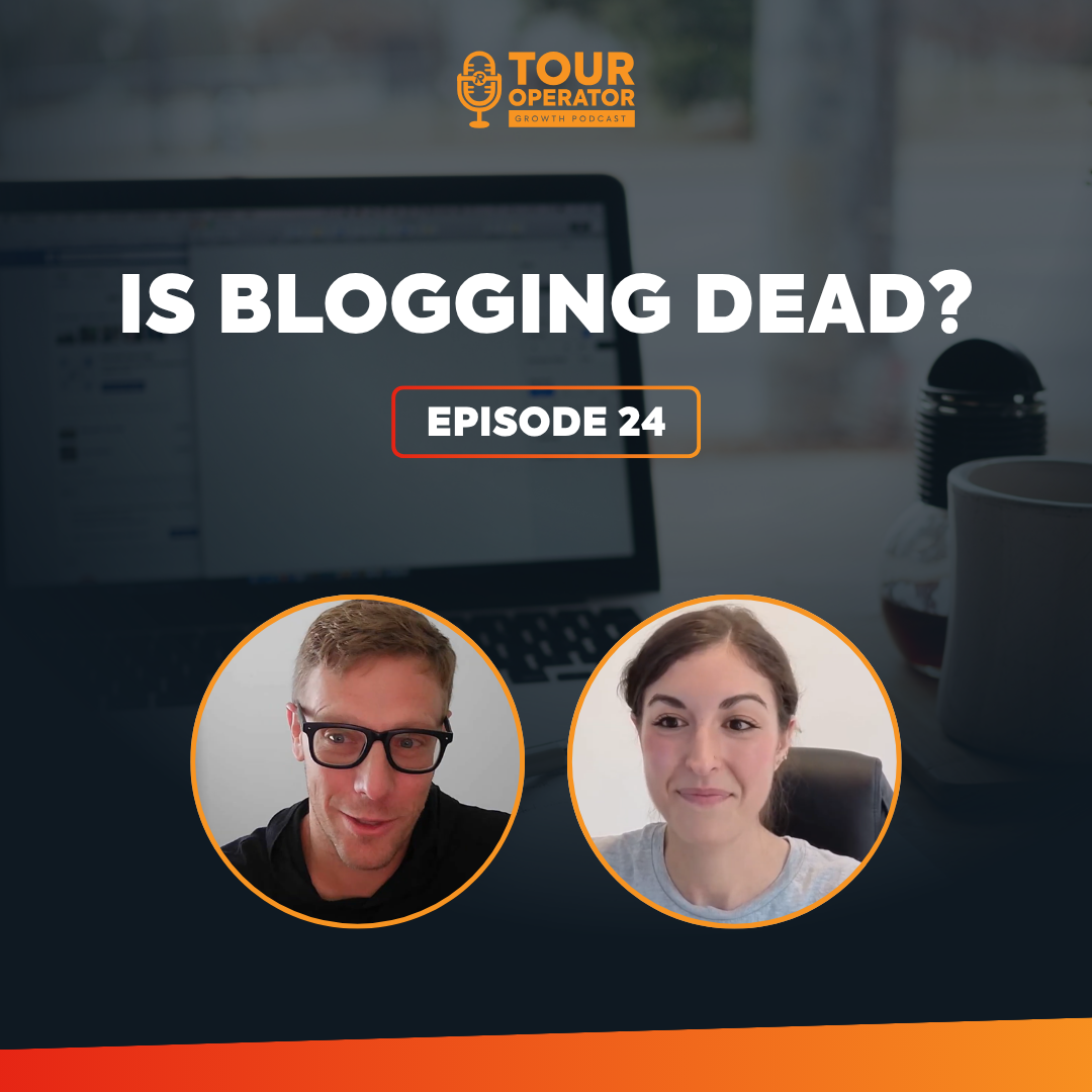 Podcast graphic: White rectangle with