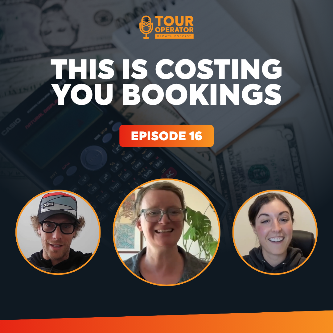 Podcast graphic: White rectangle with 