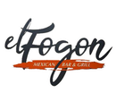 El Fogon Mexican Bar & Grill logo in black script with orange accent and text.