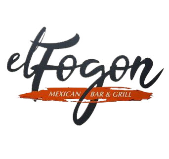 El Fogon Mexican Bar & Grill logo in black script with orange accent and text.