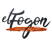 El Fogon Mexican Bar & Grill logo in black script with orange accent and text.