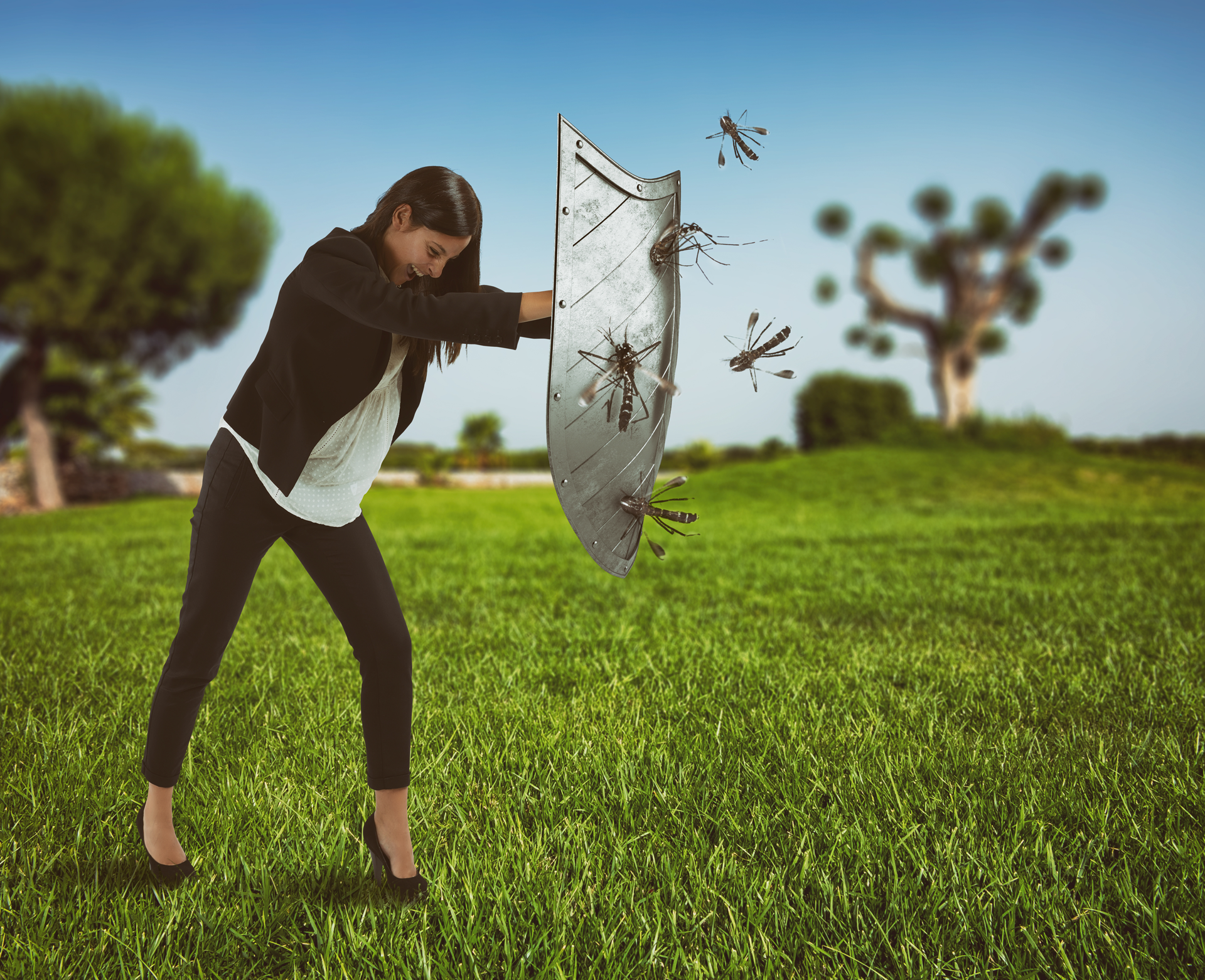 woman-shield-mosquitoes