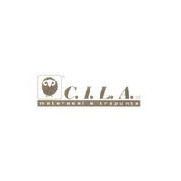 Logo per CILA (maternassi e trapunte), raffigurante una testa di ariete stilizzata e testo in marrone.