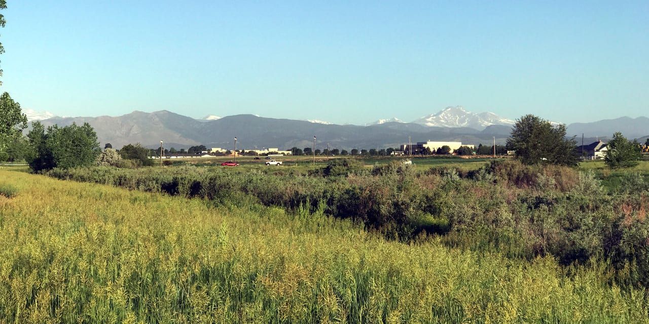 Longmont Community longs peak view