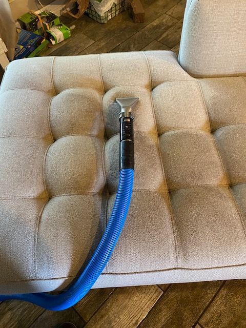 cleaning with vacuum cleaner