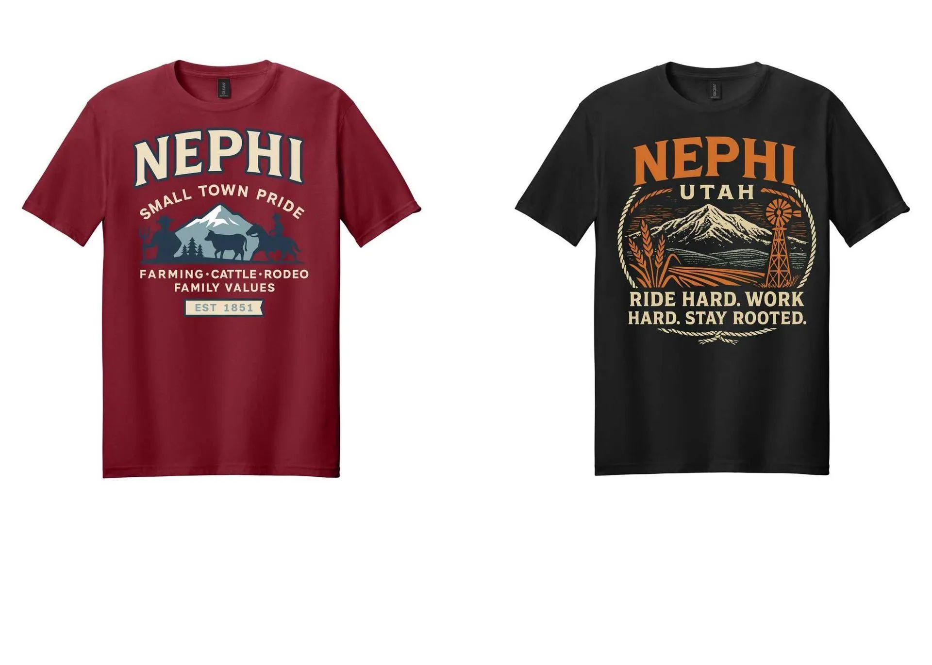 Two t-shirts with