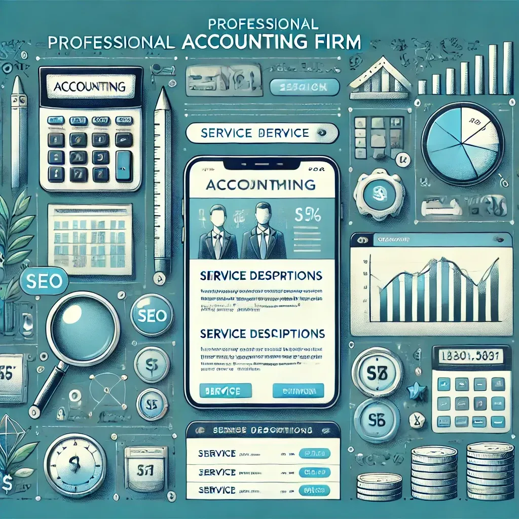 A set of icons for a professional accounting firm.