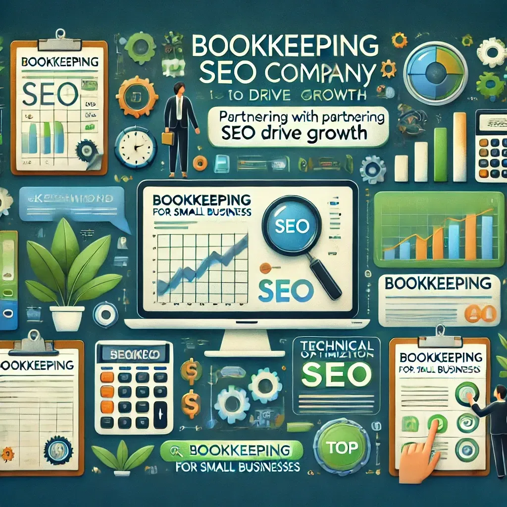 An illustration of a bookkeeping seo company to drive growth