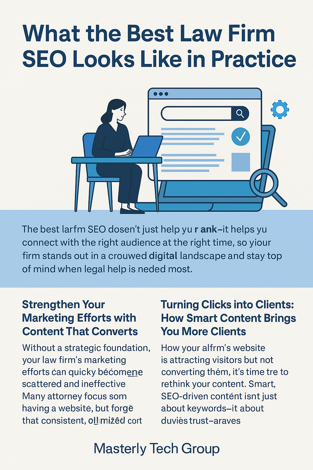 A digital infographic from Masterly Tech Group titled 