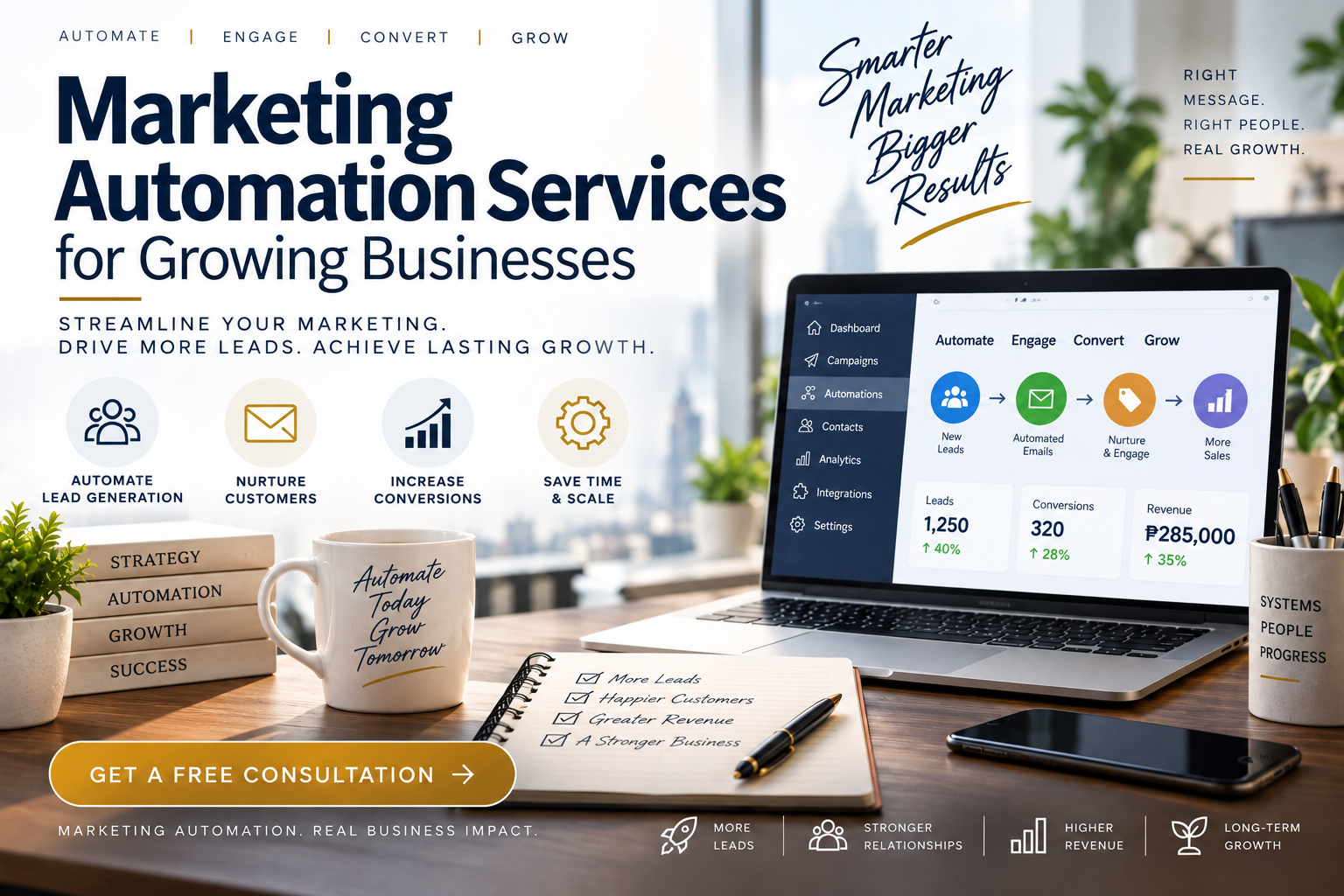 Marketing automation services for growing businesses