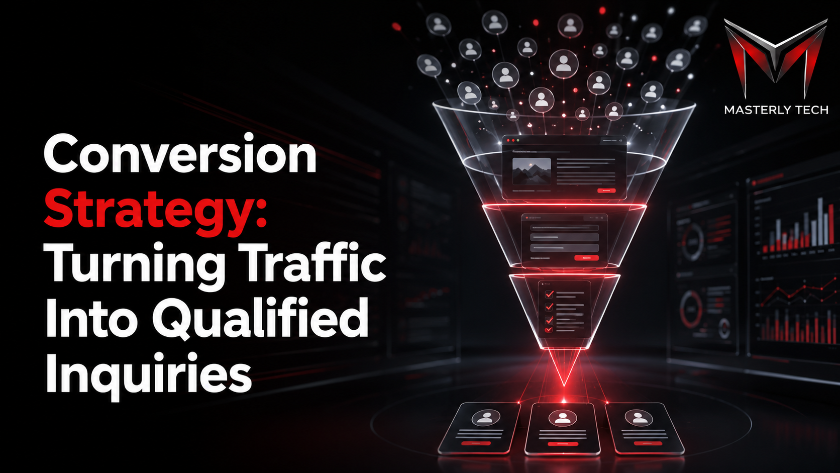 Conversion strategy improving website performance and qualified leads