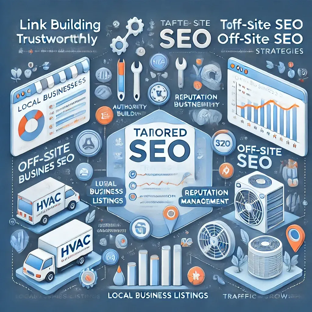 An isometric illustration of a tailored seo strategy.