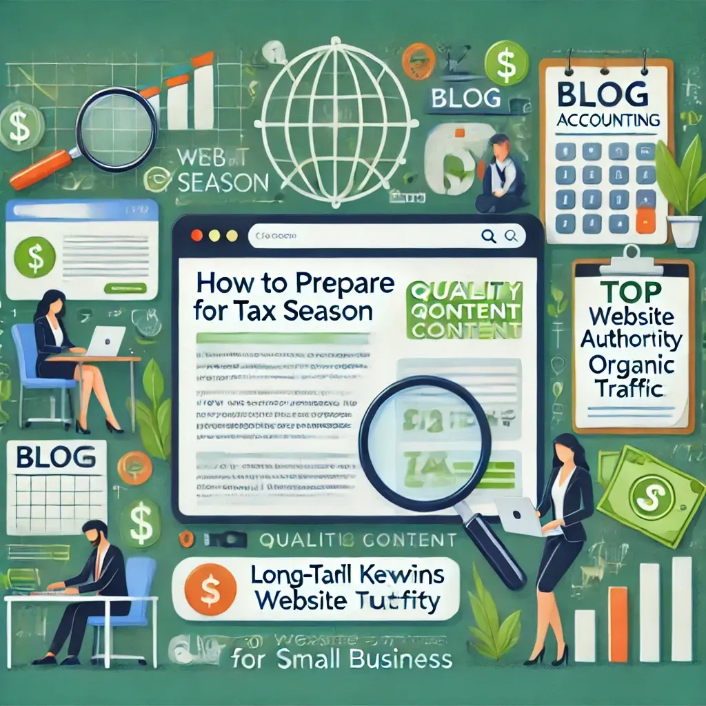 A cartoon illustration of how to prepare for tax season.