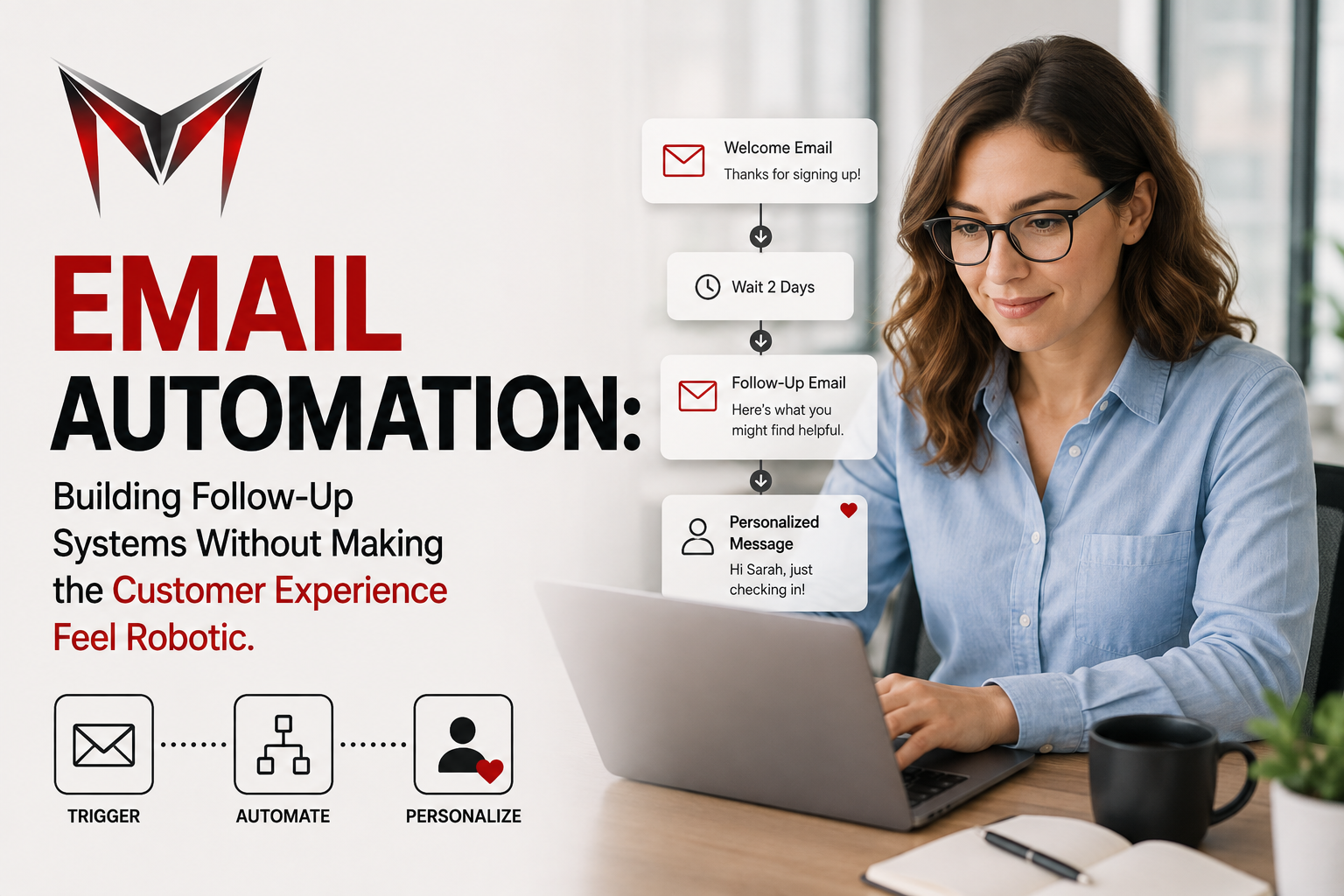 Email automation for automated customer follow-up