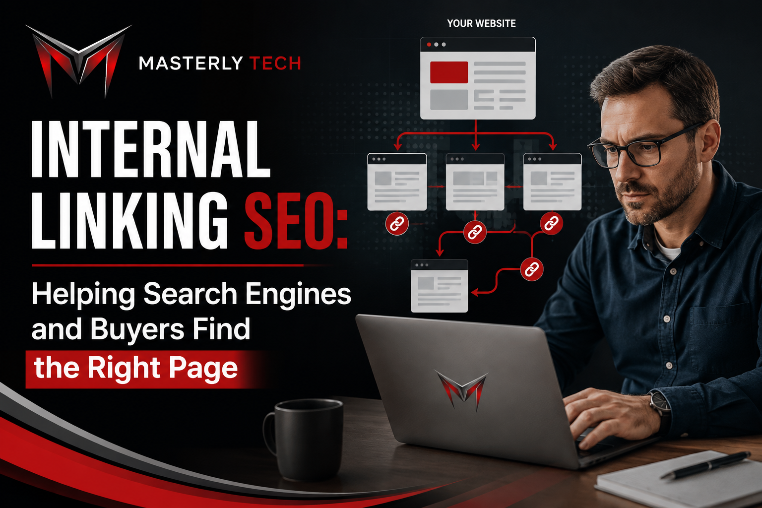 Internal linking SEO, anchor text, site architecture, and topic clusters.