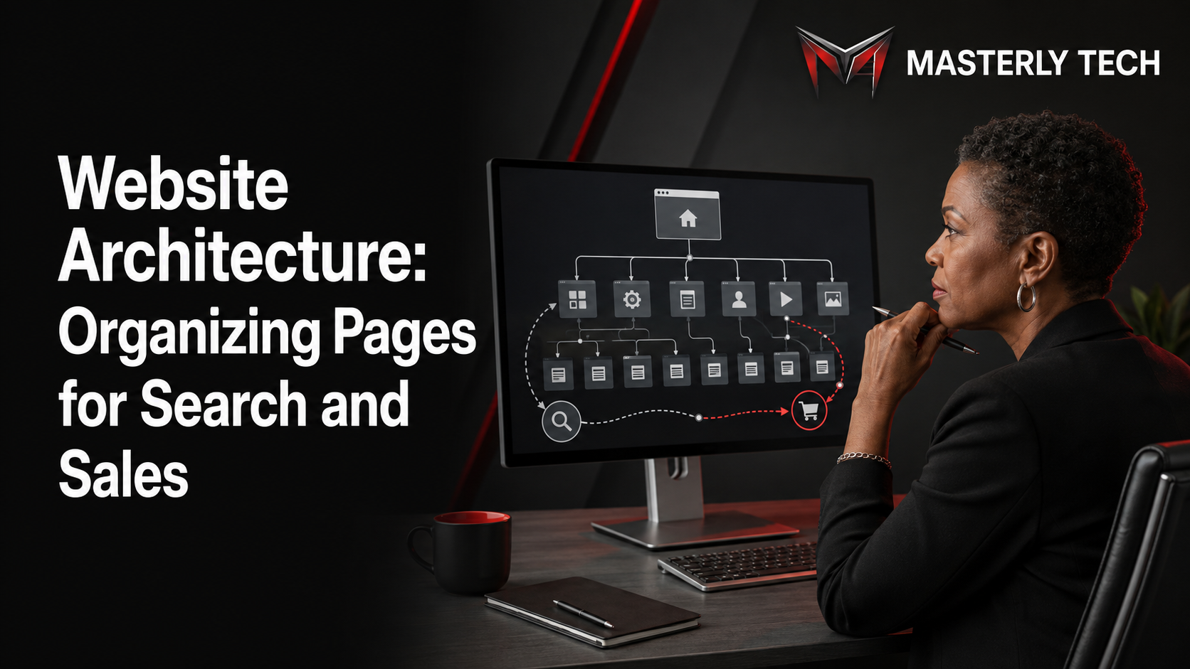Website architecture with clear site hierarchy and navigation.