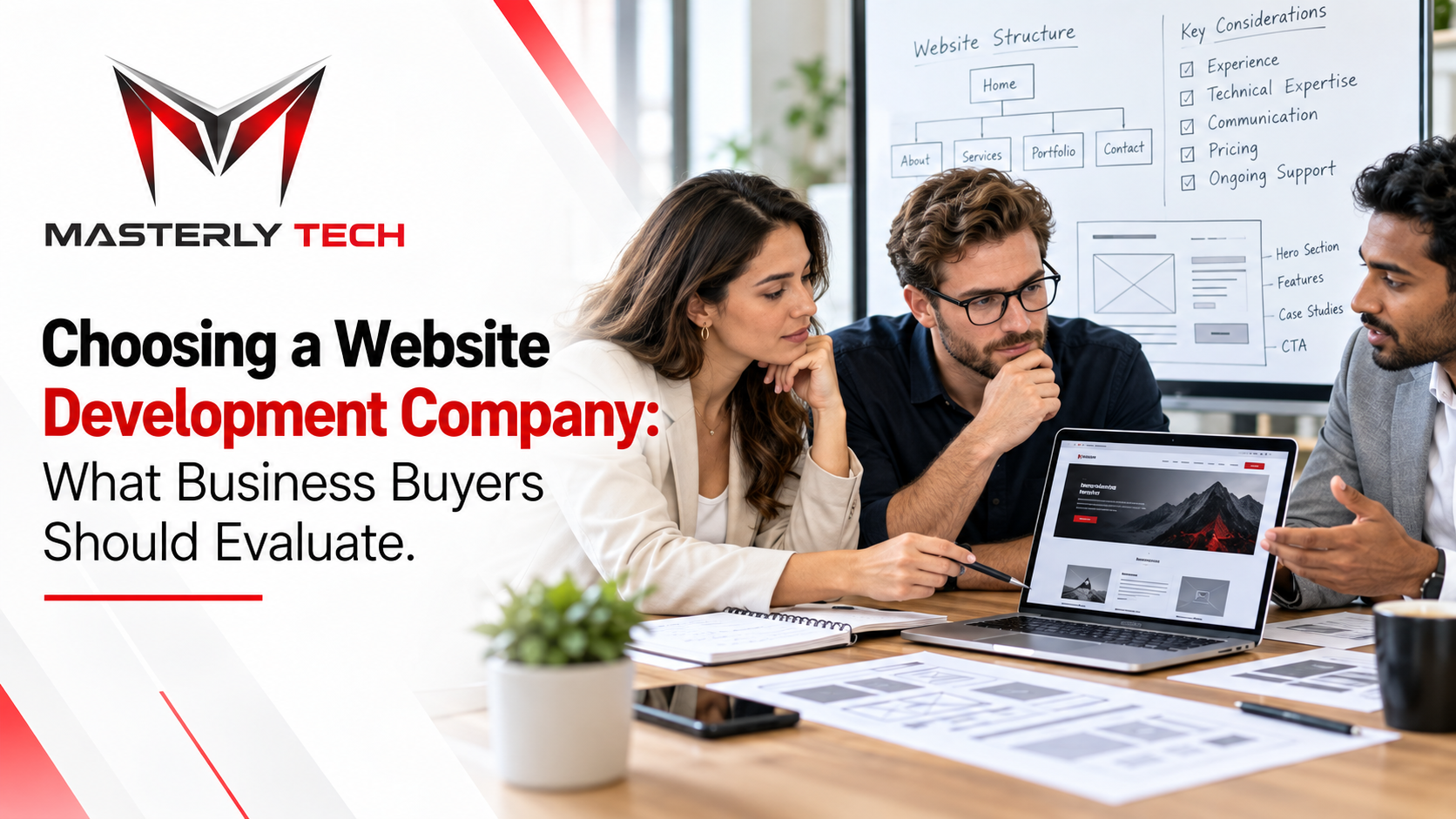 Website development strategy, site design planning, performance review, and business consultation.