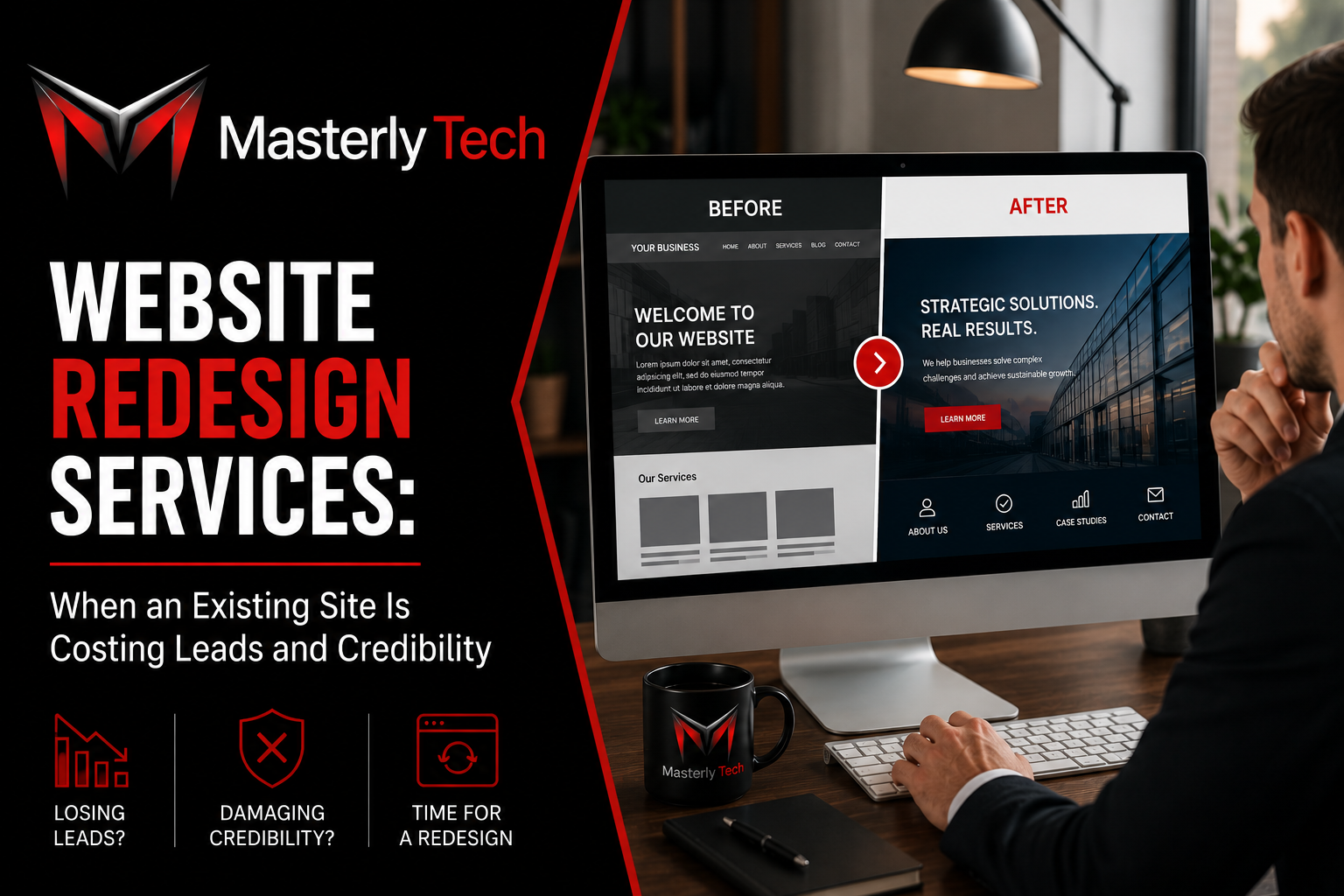Website redesign services for modern business websites