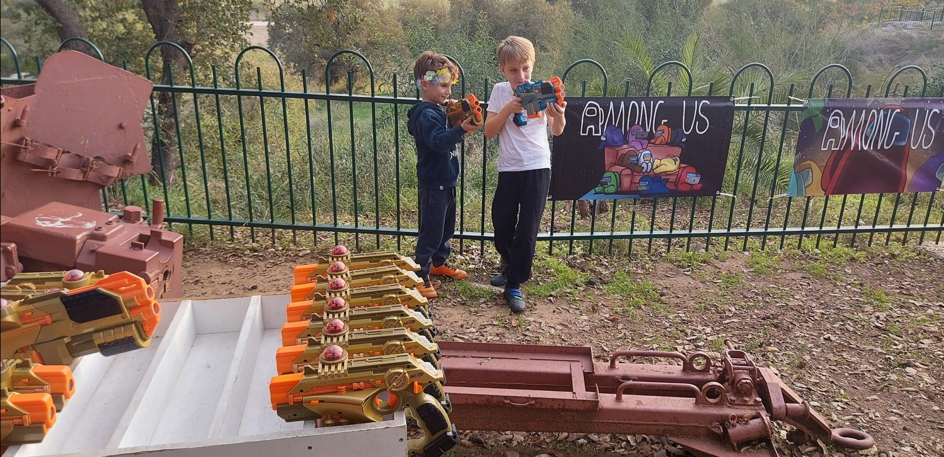 משחק לייזר טאג בשטח פתוח