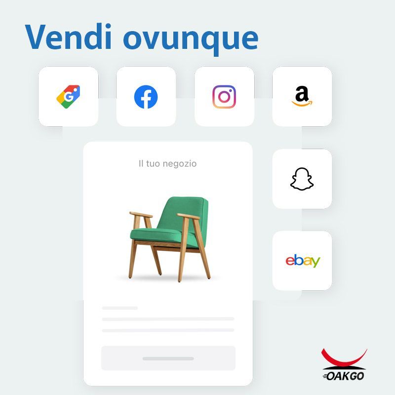 OAK eCommerce multicanale. Vendi sui social
