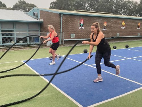 Outdoor group fitness classes at Sherbourne Primary School, Briar Hill
