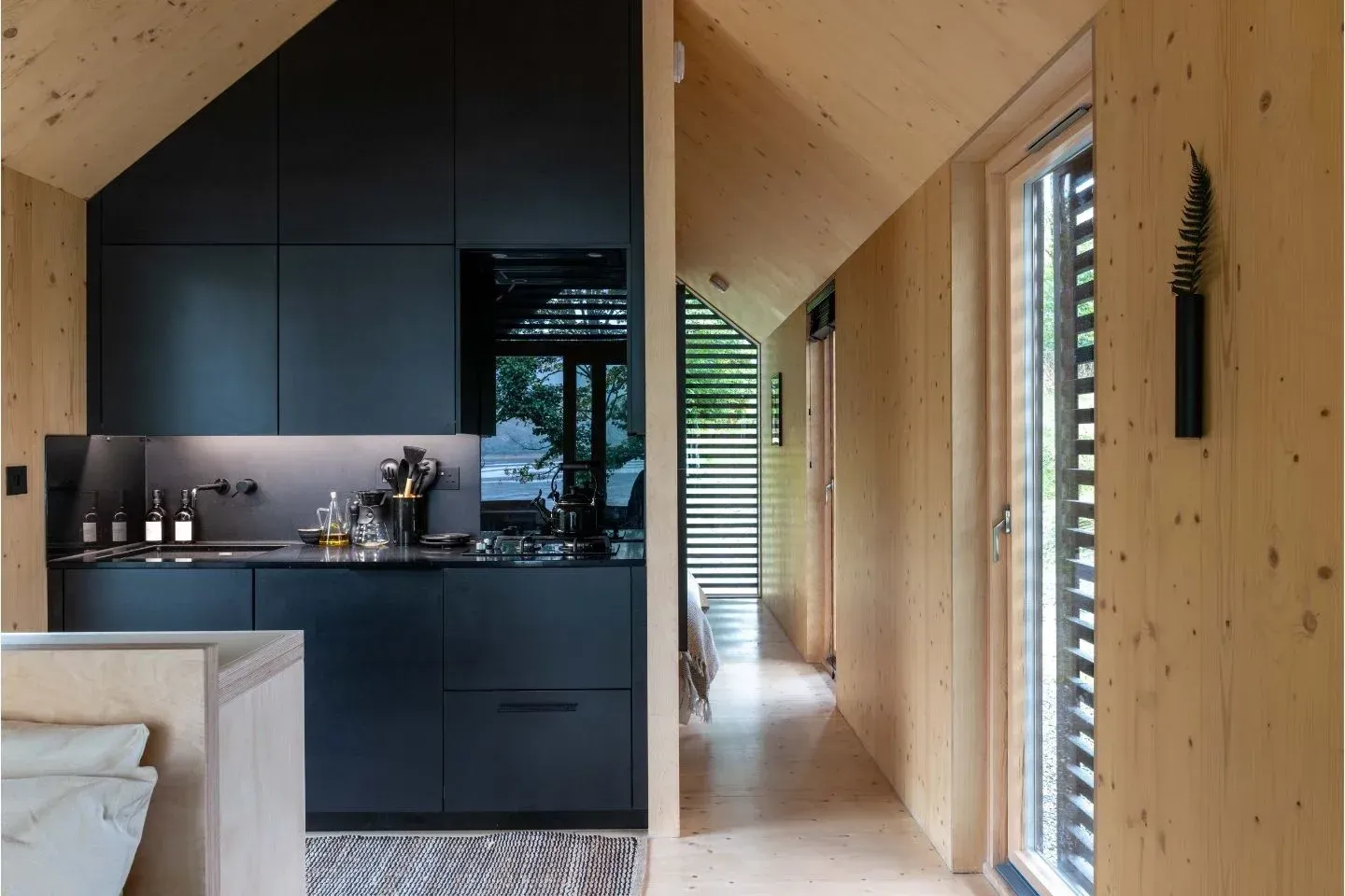Modern designer kitchen interior.