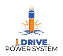 Drive Power System logo with an orange-and-blue battery striking the ground and electric sparks