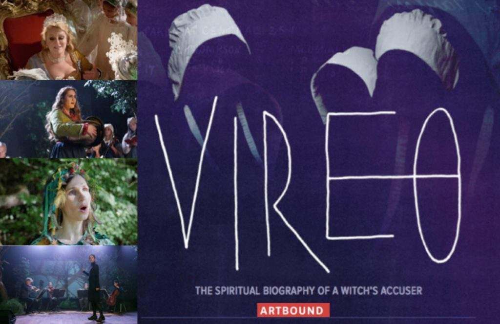 A movie poster for vireo the spiritual biography of a witch 's accuser
