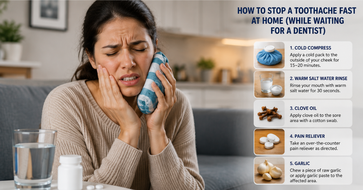 How Do I Stop a Toothache Fast at Home?